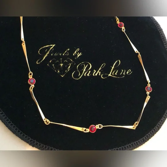 Jewels by Park Lane Gold-Tone Birthstone Necklace (July) - Picture 3 of 10